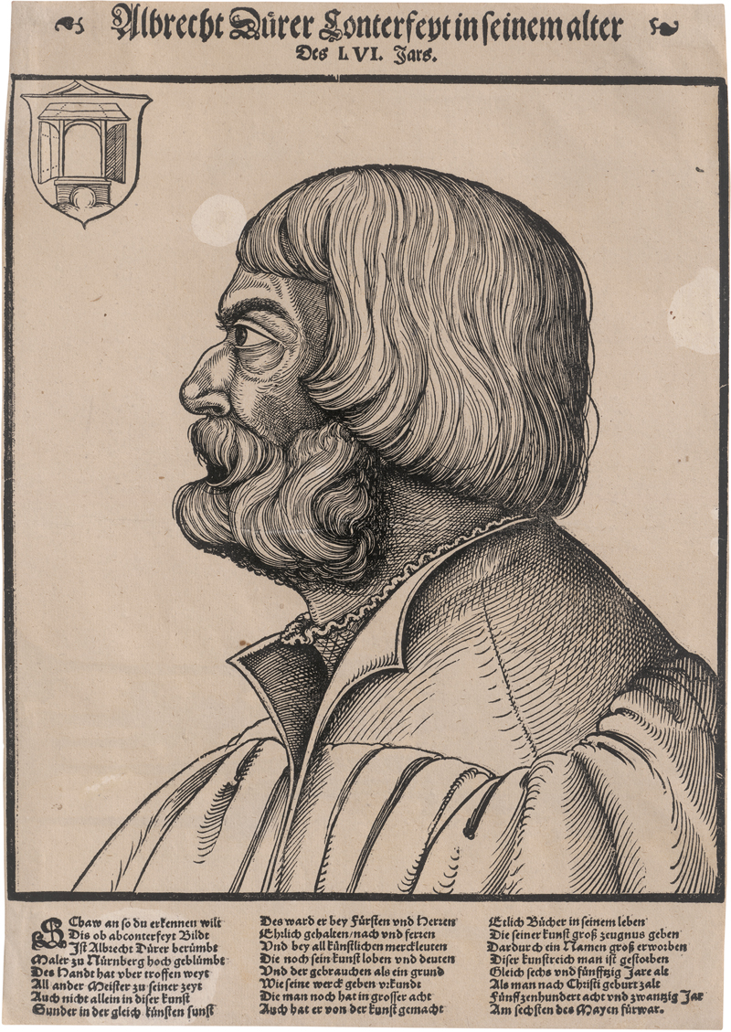 Lot 5879, Auction  123, Schön, Erhard, Bildnis Albrecht Dürer im Profil nach links