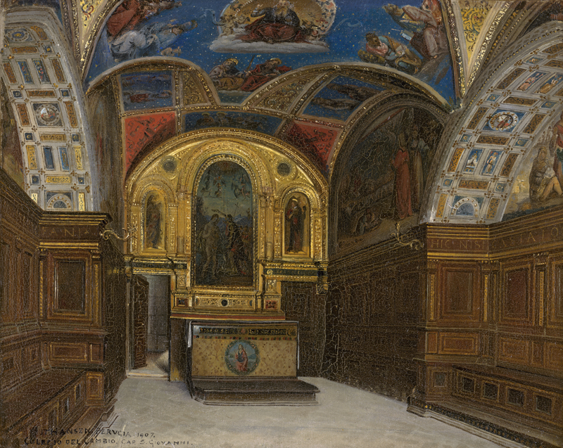 Lot 6067, Auction  123, Hansen, Joseph Theodor, Die Cappella di San Giovanni Battista in Perugia