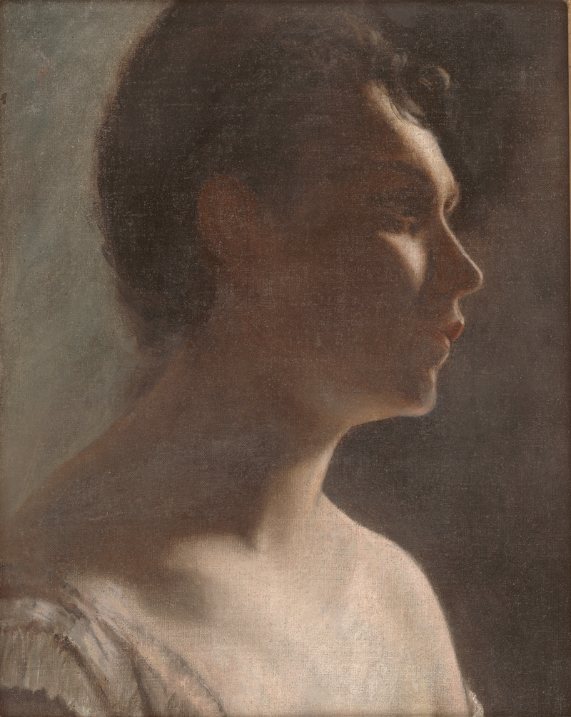 Lot 6203, Auction  123, Dänisch, um 1910. Profilbildnis einer Dame