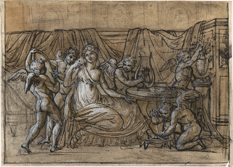 Lot 6588, Auction  123, Französisch, um 1800. Venus bei der Toilette, umgeben von Putti