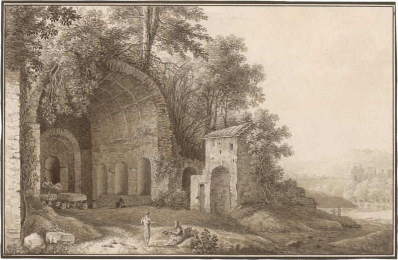 Lot 6650, Auction  123, de Boug d'Orschwiller, Hippolyte-Henri, Die Grotta d'Egeria bei Rom