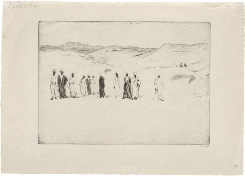 Lot 7088, Auction  123, Orlik, Emil, Araber in der Wüste