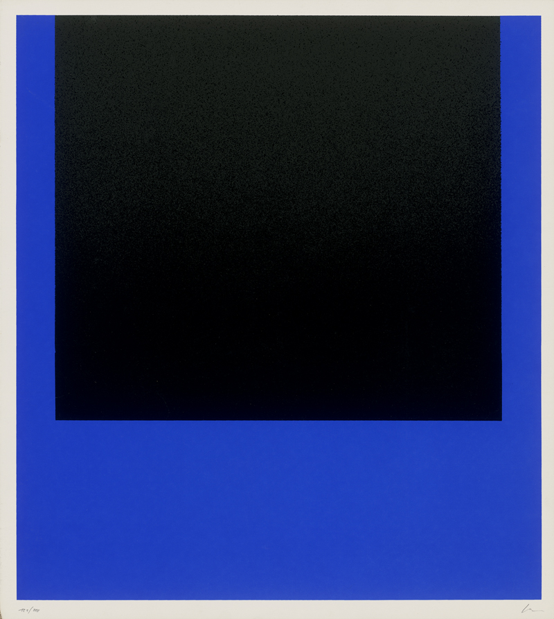 Lot 7214, Auction  123, Geiger, Rupprecht, schwarz auf blau
