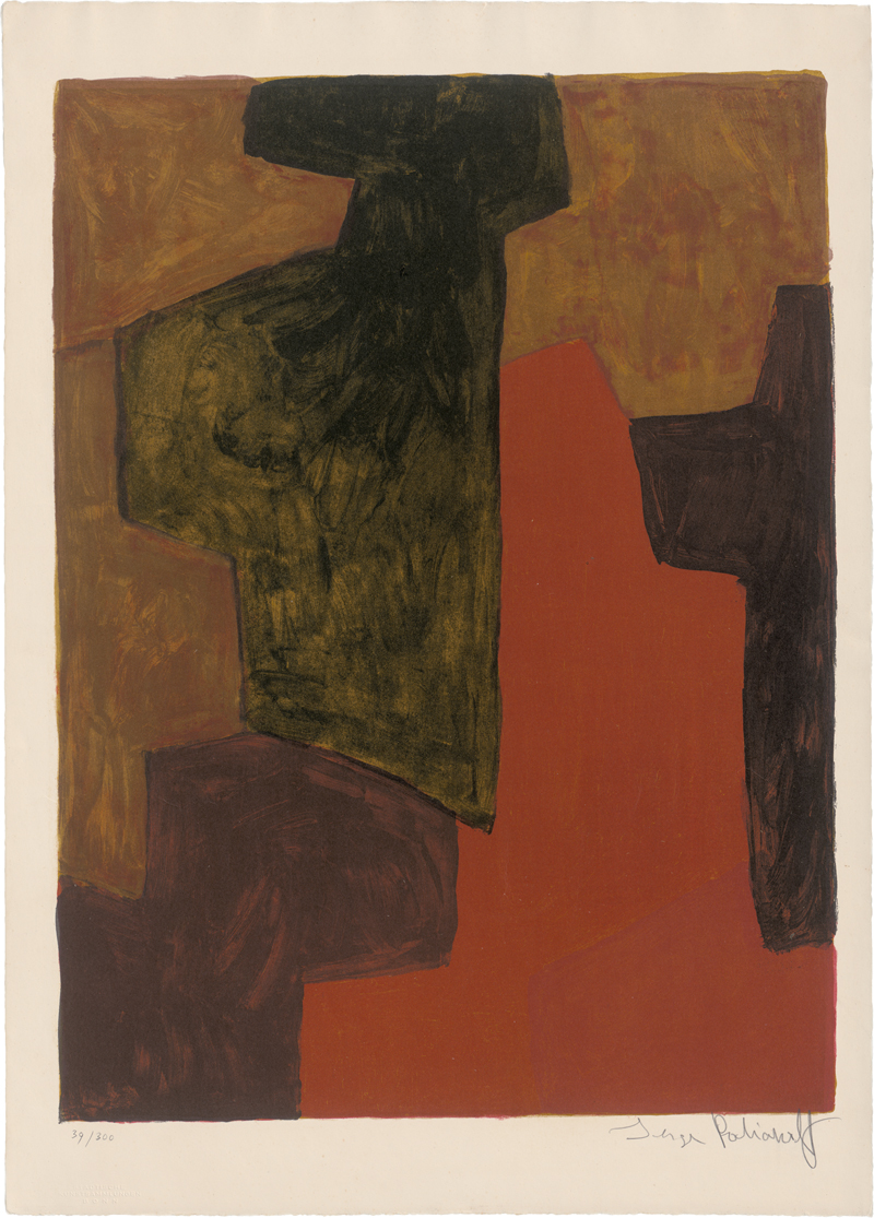 Lot 8154, Auction  123, Poliakoff, Serge, Composition orange et verte