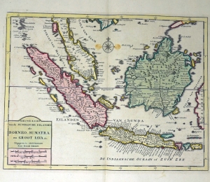 Los 67 - Tirion, Isaak - Nieuwe kaart van de Sundasche Eilanden als Borneo, Sumatra en Groot Java - 0 - thumb