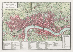 Lot 139, Auction  124, Tardieu, Pierre François, Londres (avec le Bourg de Southwark). Stadtplan