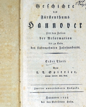 Lot 188, Auction  124, Spittler, Ludwig Timotheus, Geschichte des Fürstenthums Hannover