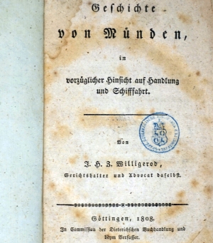 Los 195 - Willigerod, J. H. Z. - Geschichte von Münden - 0 - thumb