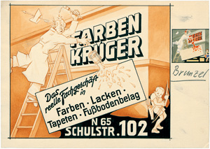 Los 197 - Berliner Firmen - 10 Originalentwürfe für Berliner Gastronomie und Lebensmittelläden - 1 - thumb