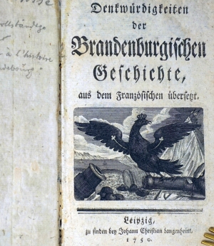 Lot 205, Auction  124, Friedrich II., der Große, Denkwürdigkeiten der Brandenburgsichen Geschichte