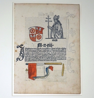 Lot 307, Auction  124, Konvolut von 4 Einzelblättern, aus Inkunabeldrucken