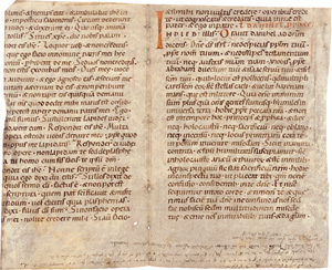 Los 803 - Lectionarium romanum - 4 große Makulaturfragment einer Handschrift des frühen 12. Jahrhunderts - 0 - thumb