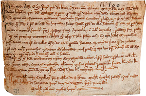 Los 813 - Petri, Juan - Lateinische Handschrift auf Pergament. Charter of Pedrode Beán - 0 - thumb