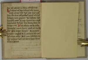 Los 853 - Myrrhenbüscheltraktat - Gebetbuch. Tagzeitentraktate. Fragment einer deutschen Handschrift auf Papier - 6 - thumb