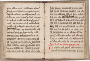 Los 853 - Myrrhenbüscheltraktat - Gebetbuch. Tagzeitentraktate. Fragment einer deutschen Handschrift auf Papier - 0 - thumb