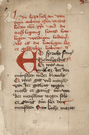 Los 863 - Heinrich von St. Gallen - Extendit manum. Deutsche Handschrift auf Papier. Umfangreiches Fragment mit 117 Bl.    - 0 - thumb