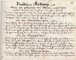 Los 905 - Medizinische Sammelhandschrift - Deutsche Handschrift auf Papier. . Österreich Mitte bis 2. Hälfte des 17. Jahrhunderts - 0 - thumb