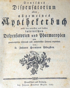 Los 1033 - Pfingsten, Johann Hermann - Deutsches Dispensatorium  - 0 - thumb