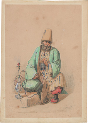 Lot 1208, Auction  124, Türkische Derwische, Zwei Ottomanen-Figurenstudien