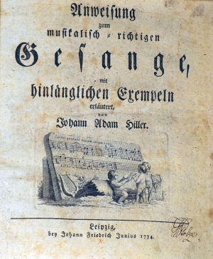 Los 1221 - Hiller, Johann Adam - Anweisung zum musikalisch-richtigen Gesange - 0 - thumb