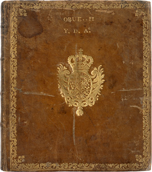 Lot 1223, Auction  124, Notenbuch aus dem Besitz, des Infanten Don Antonio Pascual de Borbón 