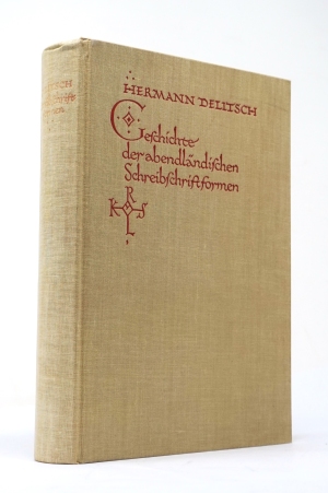 Lot 1295, Auction  124, Delitsch, Hermann, Geschichte der abendländischen Schreibschriftformen