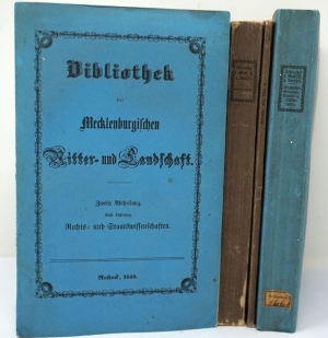 Los 1303 - Bibliothek und Mecklenburg - der mecklenburgischen Ritter- und Landschaft - 0 - thumb