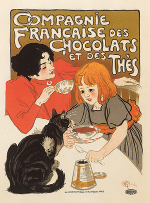 Los 1329 - Steinlen, Théophile Alexandre - Compagnie francaise des chocolates et des thés. Chromolithographie - 0 - thumb