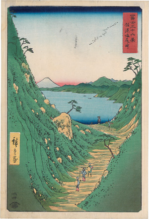 Los 1525 - Hiroshige, Ando Ichiryusai - Shinano Shiojiri tôge (japonice: Der Shiojiri Pass in der Shinano Provinz) - 0 - thumb