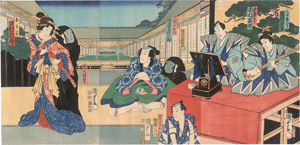 Lot 1620, Auction  124, Kunisada, Utagawa II, Theaterszene