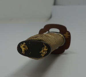 Los 1678 - Wakizashi - Japanisches Kurzschwert in Holzscheide und mit kleinem Kozuka-Beimesser - 3 - thumb