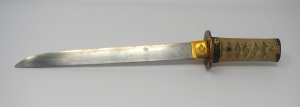 Los 1678 - Wakizashi - Japanisches Kurzschwert in Holzscheide und mit kleinem Kozuka-Beimesser - 8 - thumb