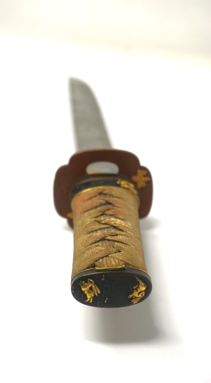 Los 1678 - Wakizashi - Japanisches Kurzschwert in Holzscheide und mit kleinem Kozuka-Beimesser - 9 - thumb