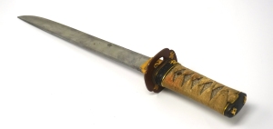 Los 1678 - Wakizashi - Japanisches Kurzschwert in Holzscheide und mit kleinem Kozuka-Beimesser - 11 - thumb