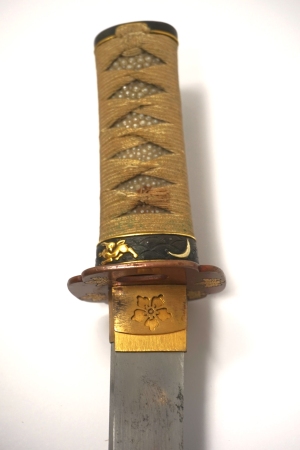 Los 1678 - Wakizashi - Japanisches Kurzschwert in Holzscheide und mit kleinem Kozuka-Beimesser - 12 - thumb