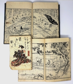 Los 1680 - Blockbuchsammlung -  Konvolut von 65 japanischen Ehons und chinesischen Blockbüchern - 8 - thumb