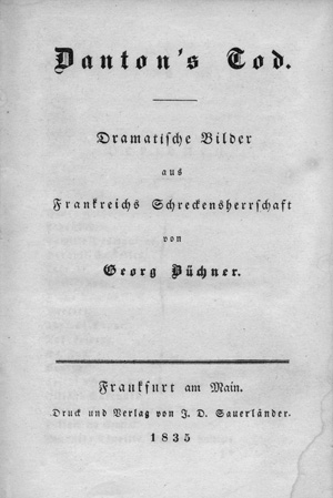 Büchner, Georg, Danton's Tod