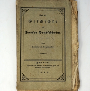 Lot 2067, Auction  124, Günnel, Johann Gottlieb, Aus der Geschichte des Dorfes Deutschheim