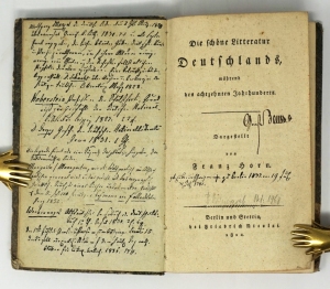 Los 2082 - Horn, Franz - Die schöne Litteratur Deutschlands - 0 - thumb