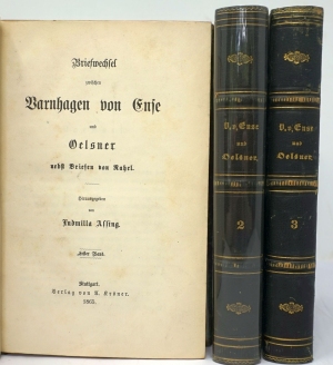 Lot 2163, Auction  124, Varnhagen von Ense, Karl August, Briefwechsel zwischen Varnhagen von Ense und Oelsner