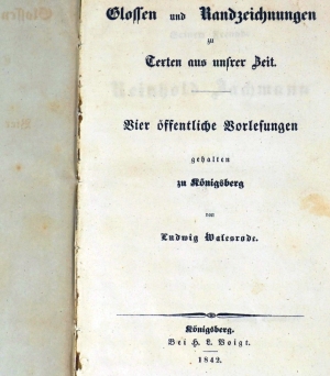 Los 2168 - Walesrode, Ludwig - Glossen und Randzeichnungen zu Texten aus unserer Zeit - 0 - thumb