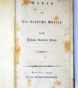 Los 2175 - Fichte, Johann Gottlieb - Reden an die deutsche Nation - 0 - thumb