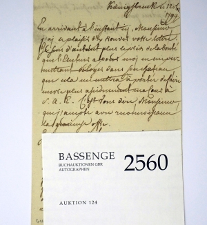 Lot 2560, Auction  124, Wilhelm, Herzog in Bayern, Eigenhändiger Brief an einen Herrn