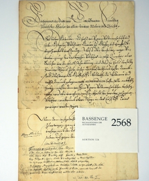 Lot 2568, Auction  124, Ferdinand III., röm.-dt. Kaiser, Brief an den Grafen Bronckhorst