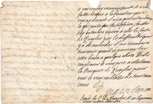 Lot 2571, Auction  124, Maintenon, Françoise d'Aubigné, Marquise de, Brief an ihre Nichte