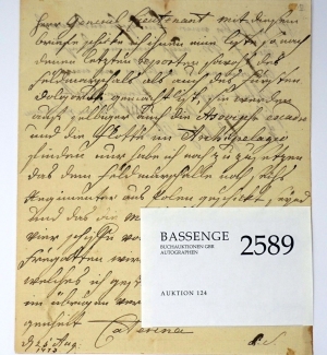 Lot 2589, Auction  124, Katharina II., die Große, Kaiserin von Russland, Deutscher Brief vom 25. August