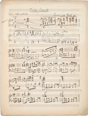 Lot 2647, Auction  124, Moor, Emanuel, Signiertes Musikmanuskript