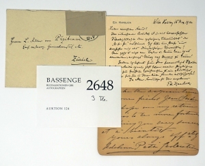 Lot 2648, Auction  124, Patti, Adelina, Briefkarte + Beigaben