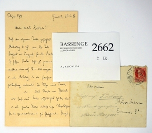 Lot 2662, Auction  124, Strauss, Richard, Brief an Eva Bernstein