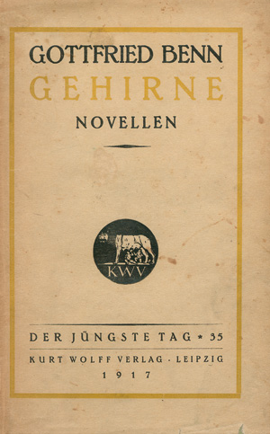 Los 3046 - Benn, Gottfried - Gehirne. Novellen (mit Schutzumschlag) - 0 - thumb